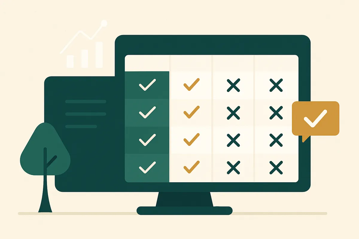 Checklist showing Shopify native inventory capabilities versus the additional features needed for growing ecommerce brands